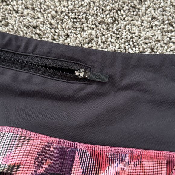 Lululemon High Rise 4” Sun Dazed Multi Pink Shorts Size 6 *Excellent* - Picture 5 of 10